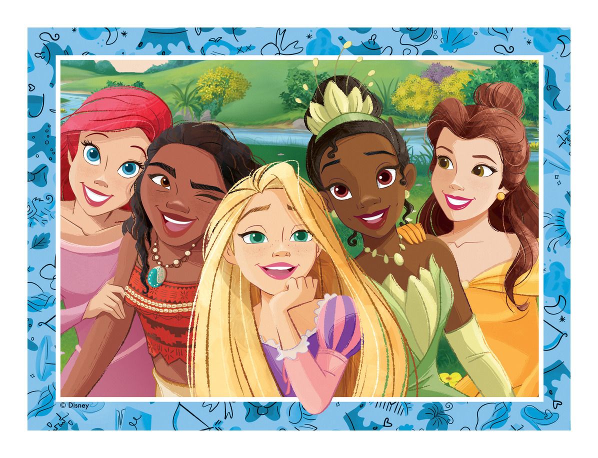 Disney Princess 4 in a Box Jigsaw Puzzle