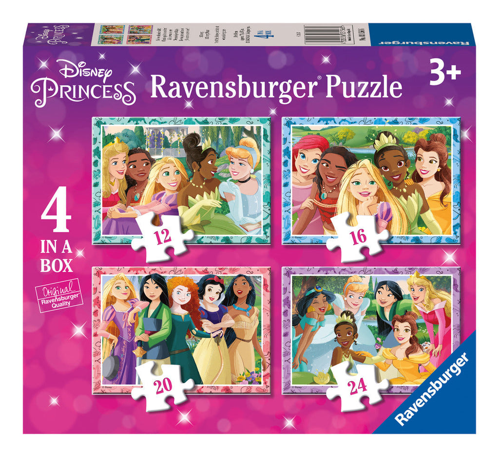 Disney Princess 4 in a Box Jigsaw Puzzle