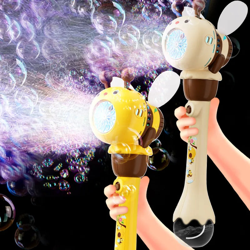 Bee Electric Bubble Gun Kids Gift Outdoor Fun