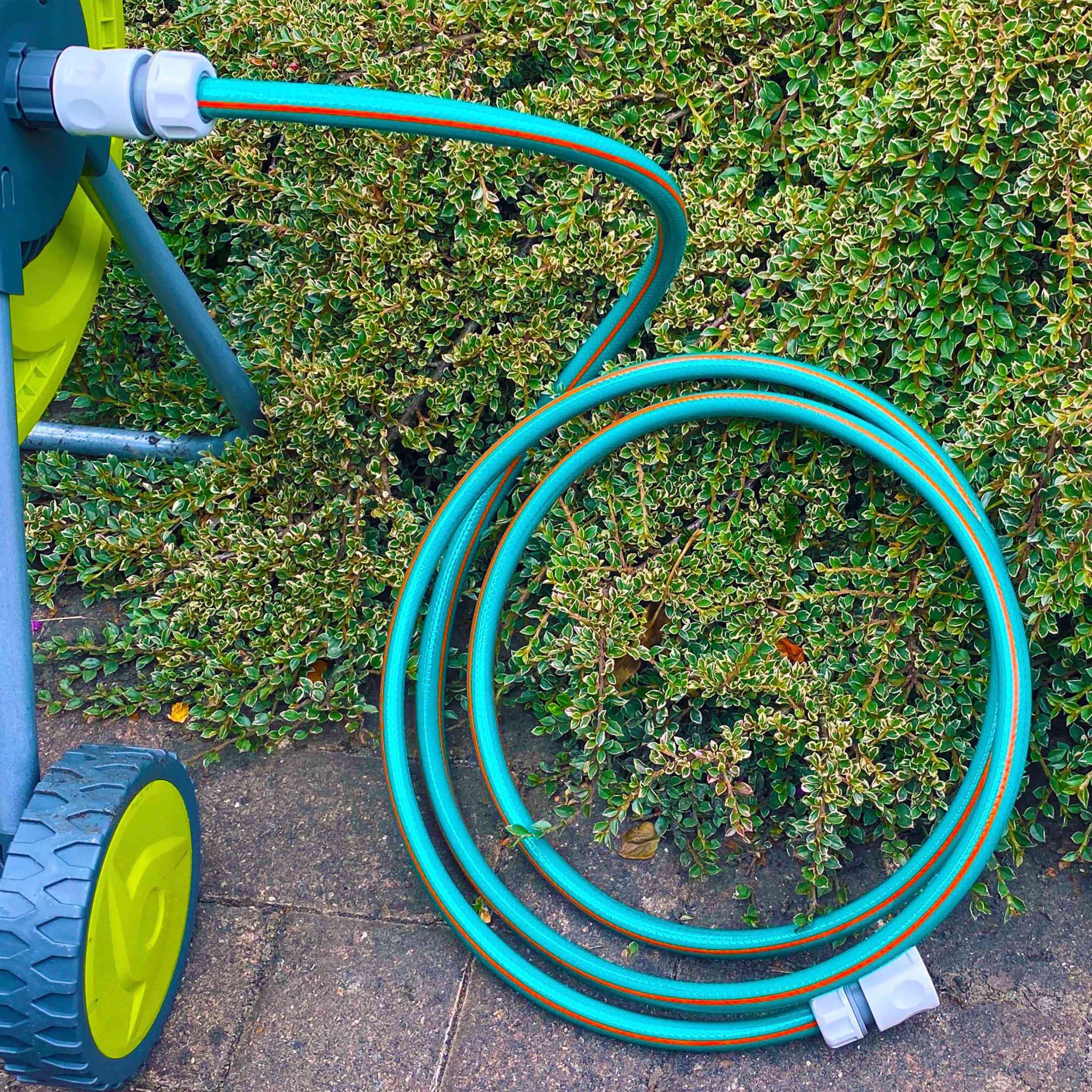 Garden Hose Set Economy Pipe (White Connectors) Water Connector Garden Watering