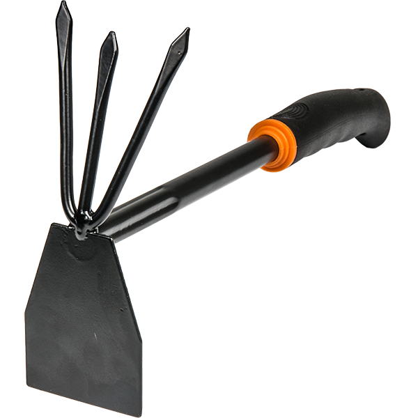 5-Teeth Rake and Digger-Hoe Garden Tool Set Landscape Fabric Garden Ground Cover