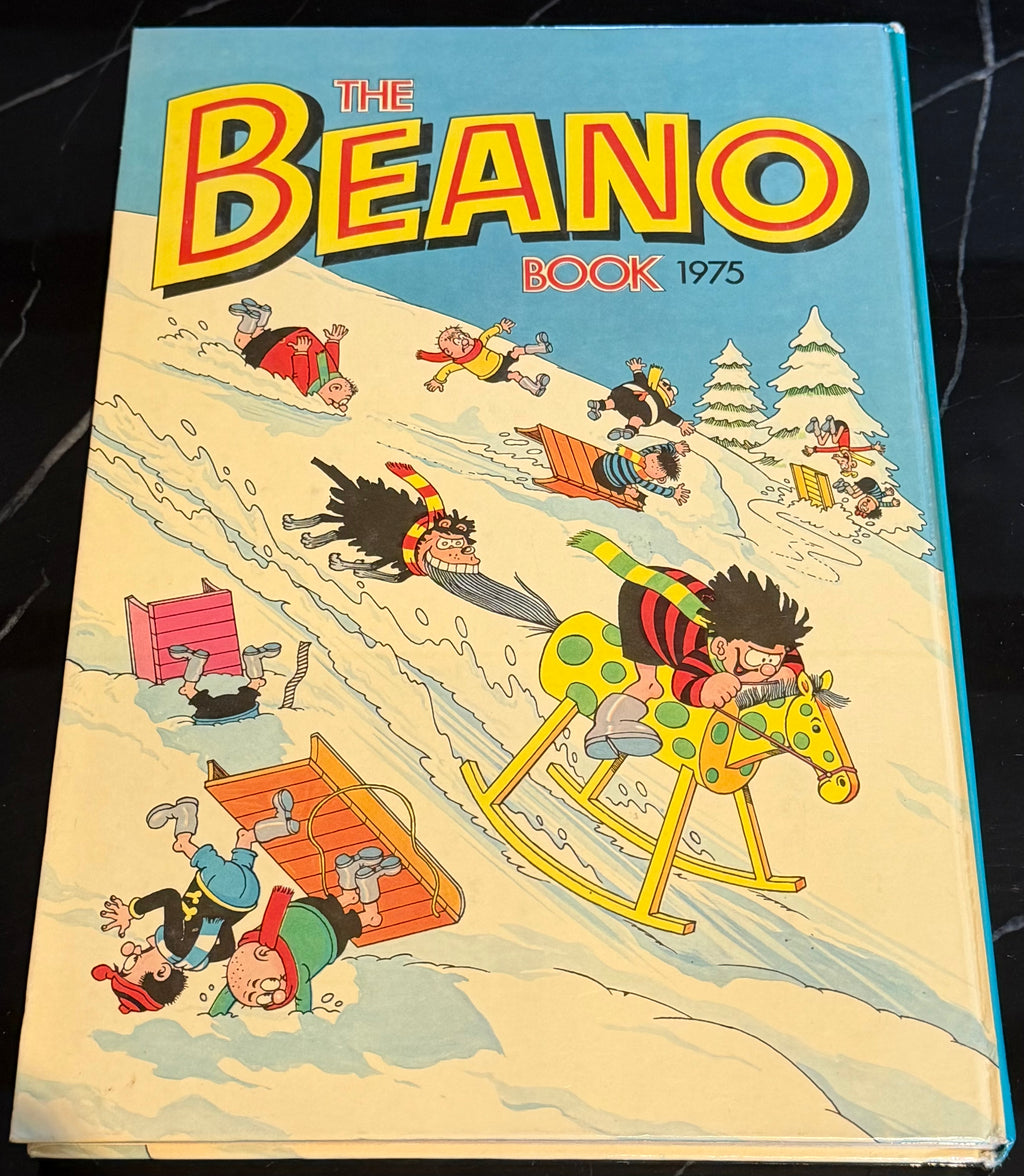 The Beano Book 1975 Vintage Comic Annual DC Thomson Sledging Cover