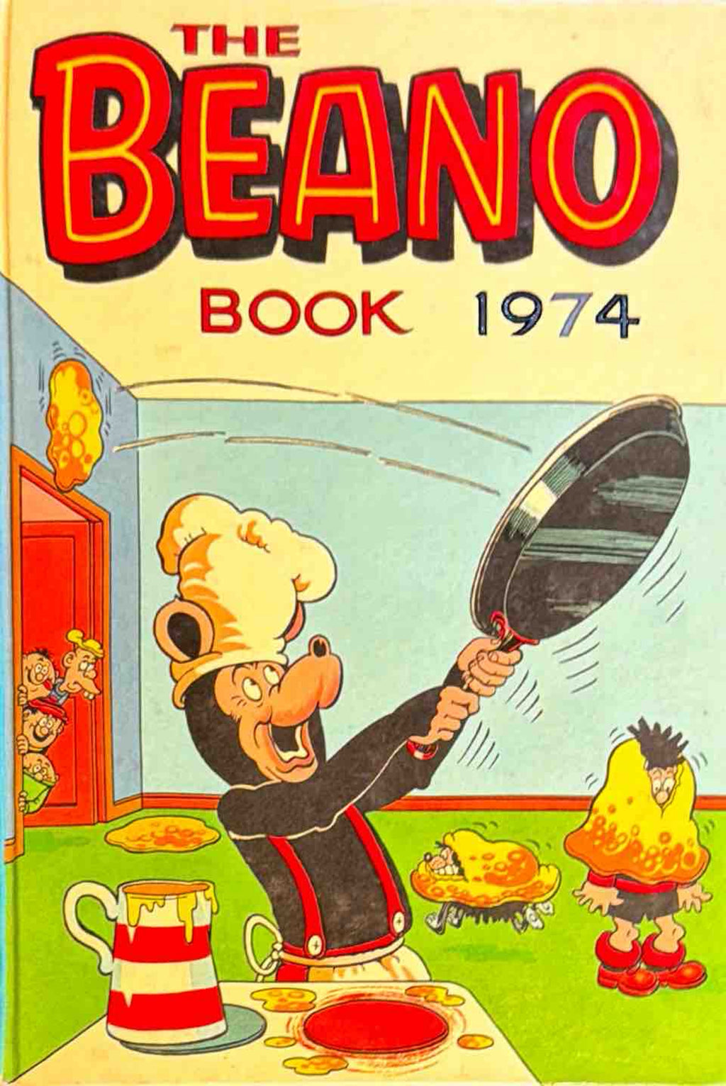 The Beano Book 1974 Vintage Comic Annual DC Thomson Biffo Chef Pancake Cover