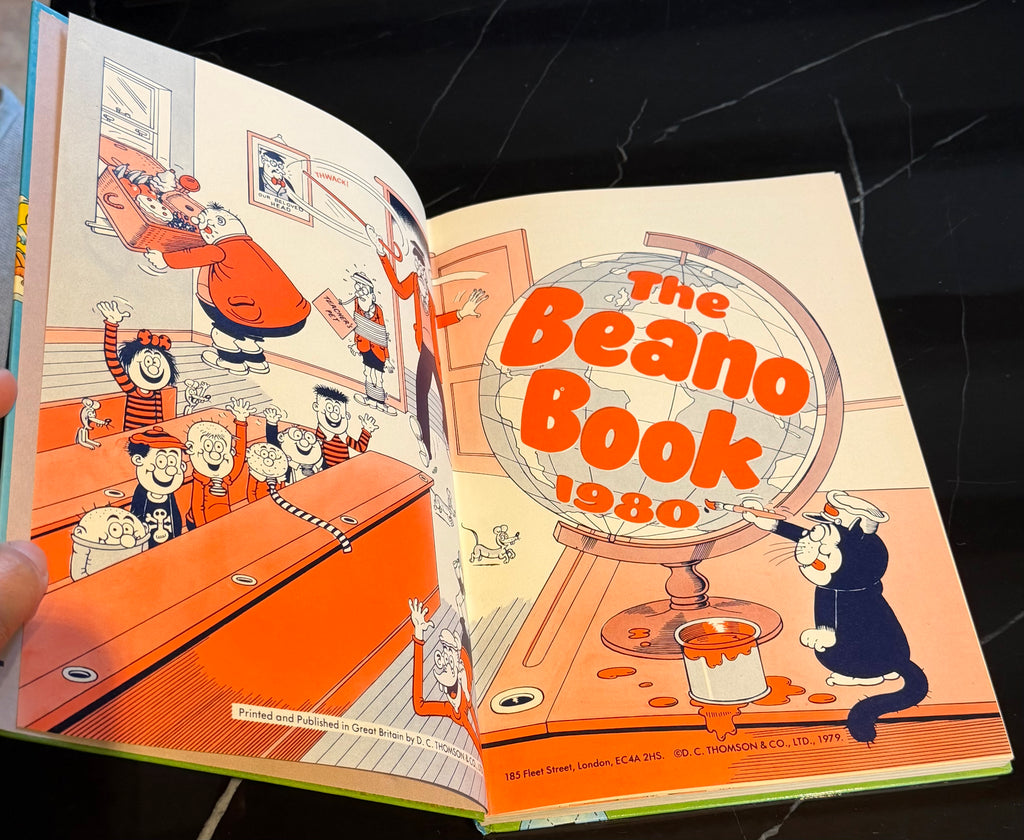 The Beano Book 1980 Vintage Comic Annual DC Thomson Football Cover Unwritten