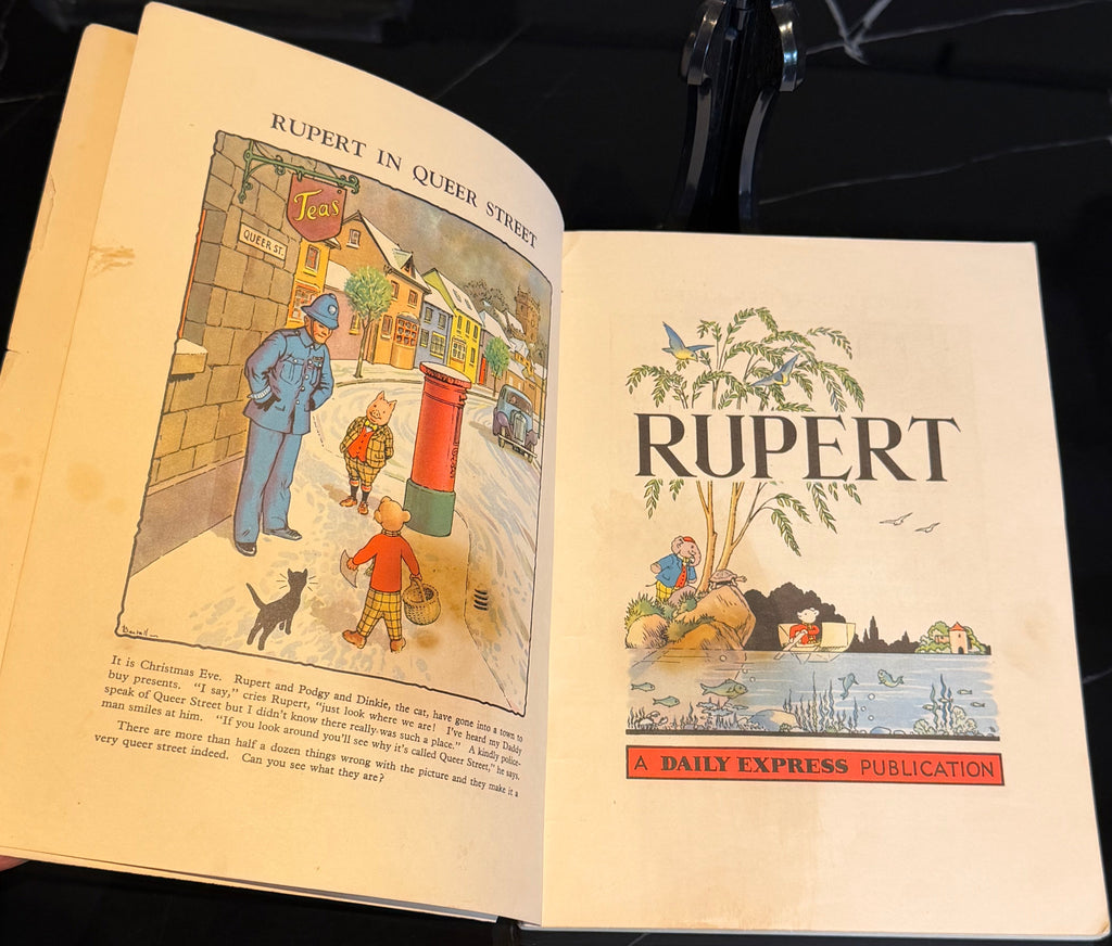 The Rupert Annual 1949 Softcover Original Alfred Bestall Post-War Comic Book