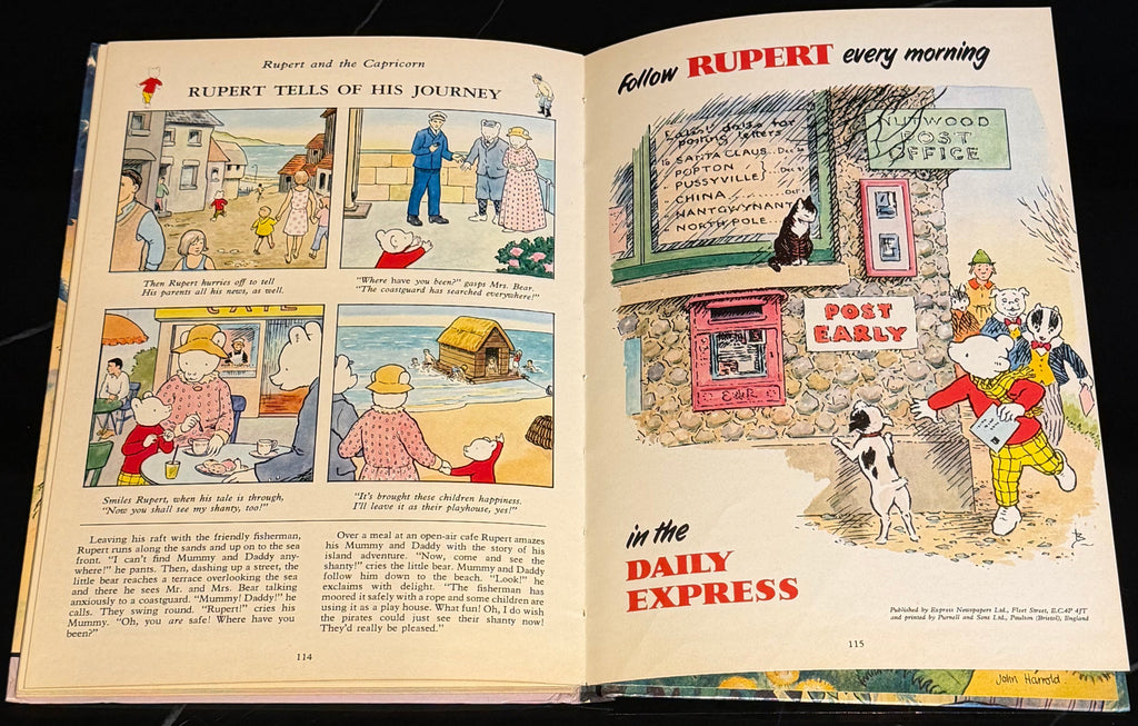 Vintage 1979 Rupert Bear Annual Daily Express First Edition Hardback John Harrol
