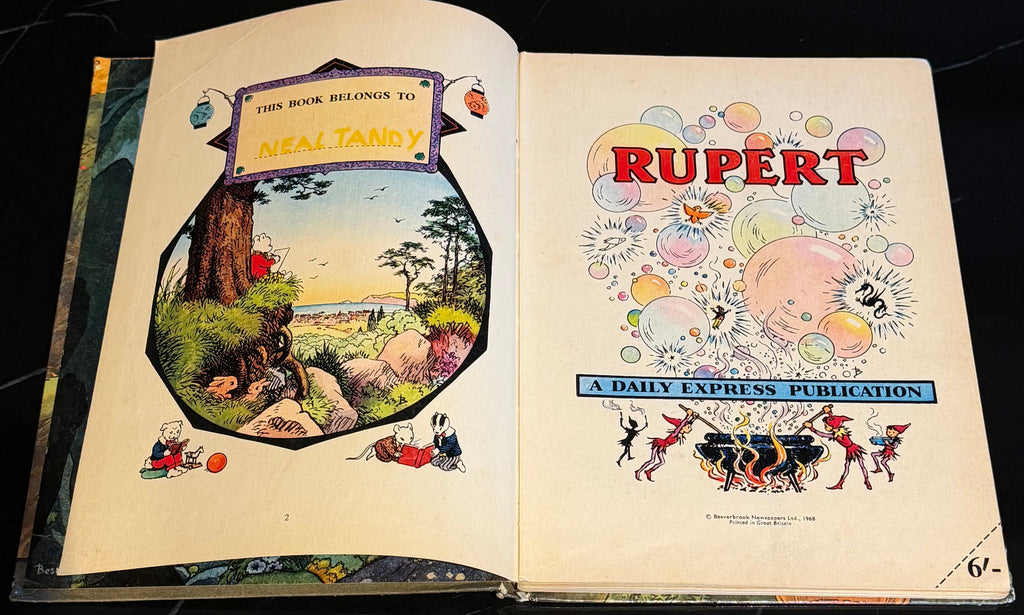 The Rupert Annual 1968 Vintage Daily Express Hardback Last Magic Painting Year