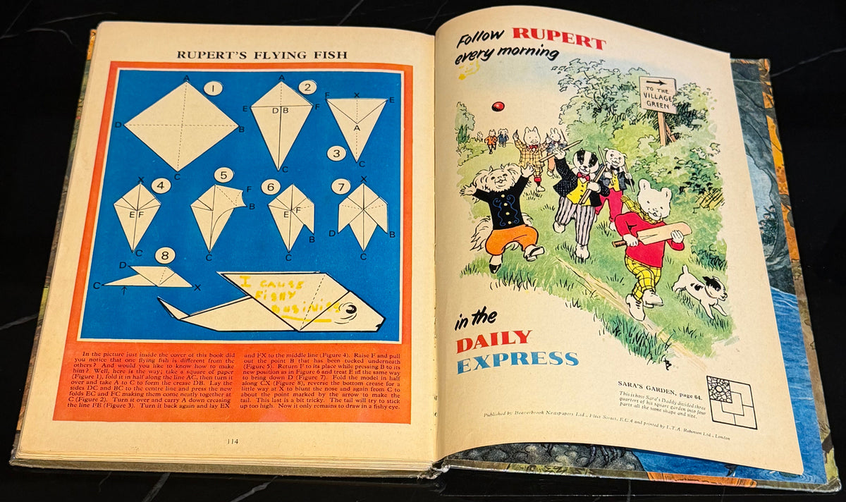 The Rupert Annual 1968 Vintage Daily Express Hardback Last Magic Painting Year