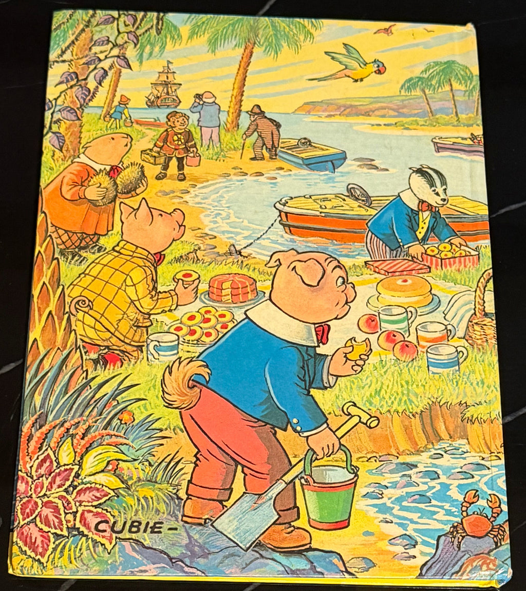 The Rupert Annual 1975 Vintage Daily Express Hardback Alex Cubie Artwork