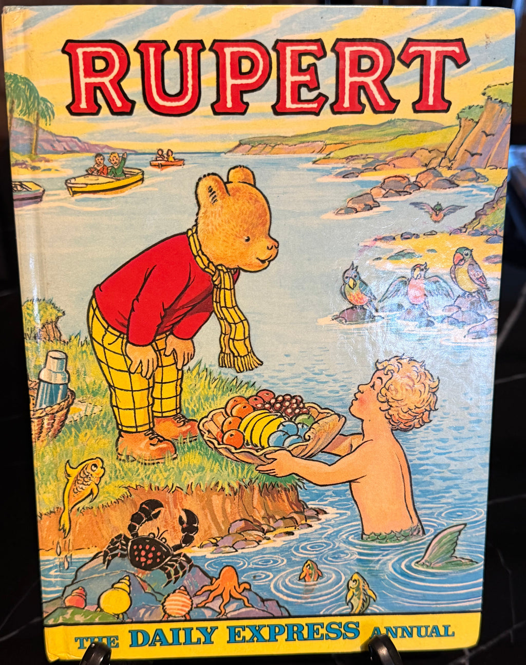 The Rupert Annual 1975 Vintage Daily Express Hardback Alex Cubie Artwork