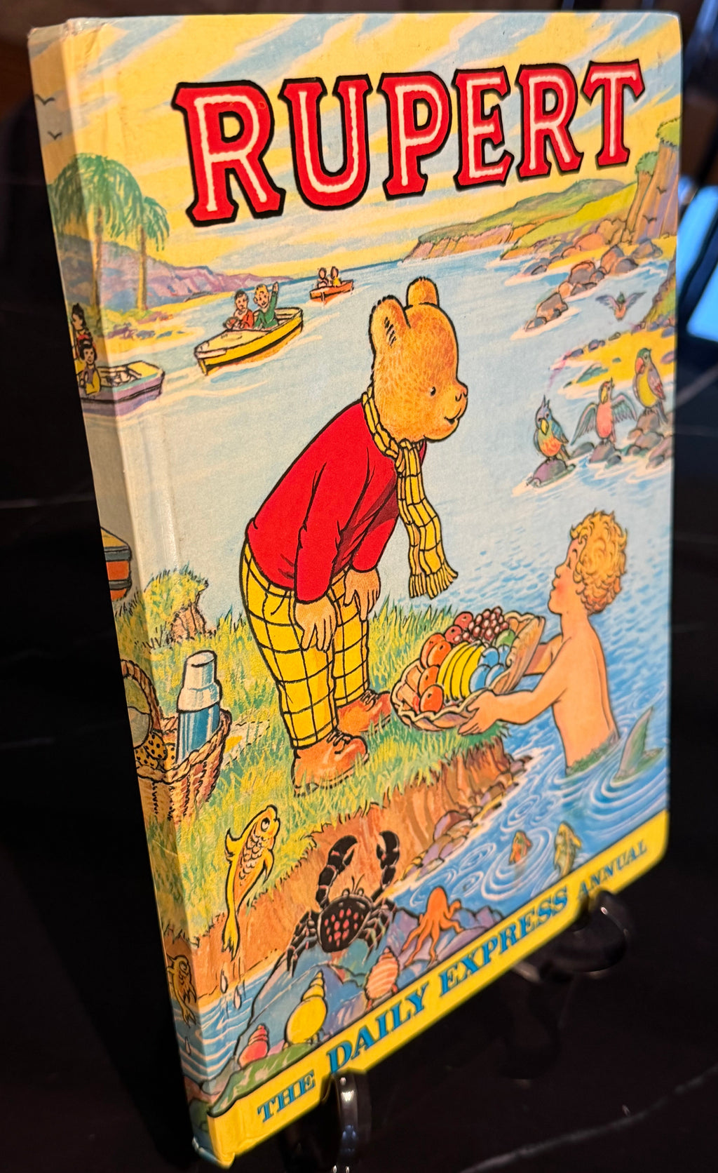 The Rupert Annual 1975 Vintage Daily Express Hardback Alex Cubie Artwork