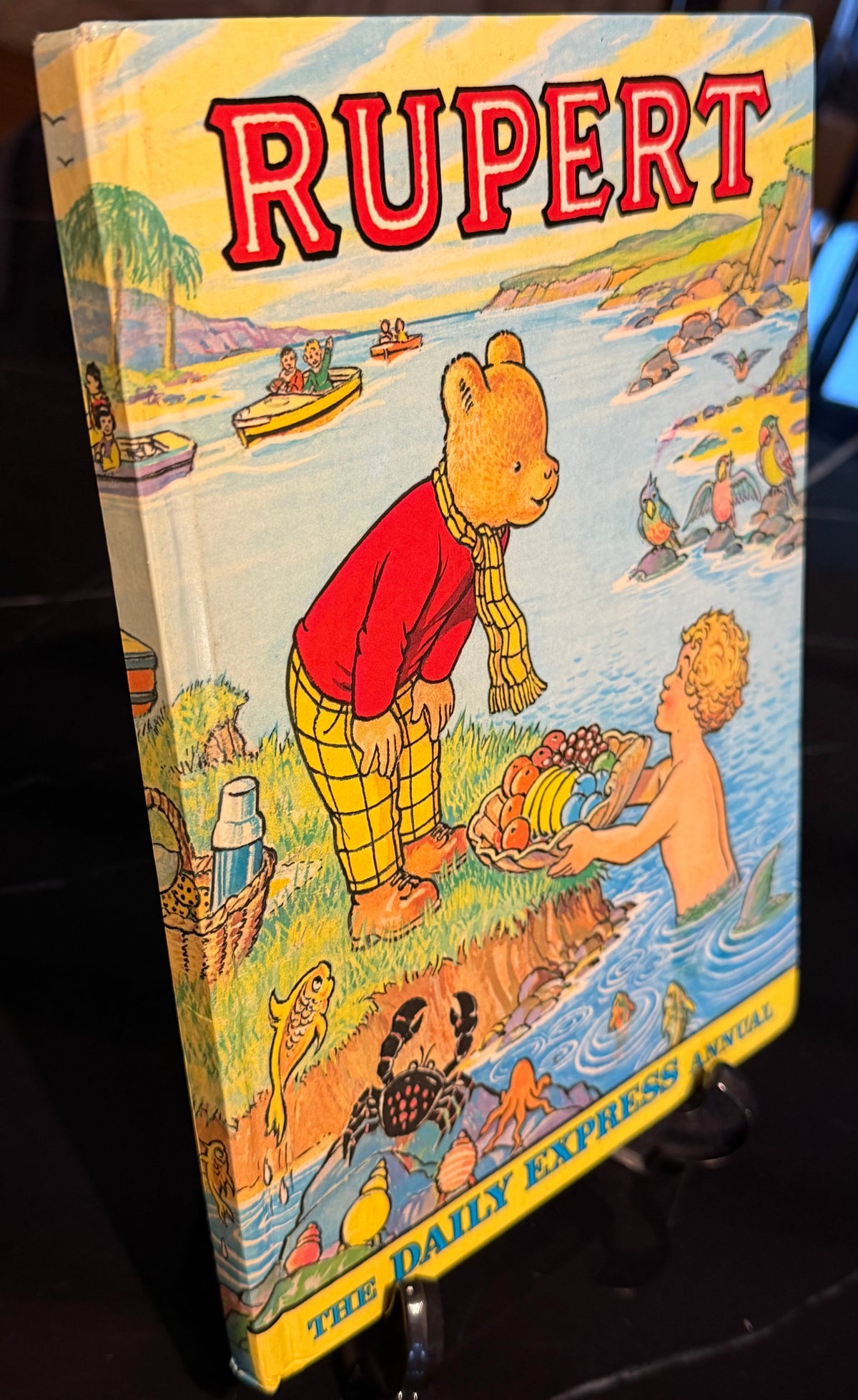 The Rupert Annual 1975 Vintage Daily Express Hardback Alex Cubie Artwork