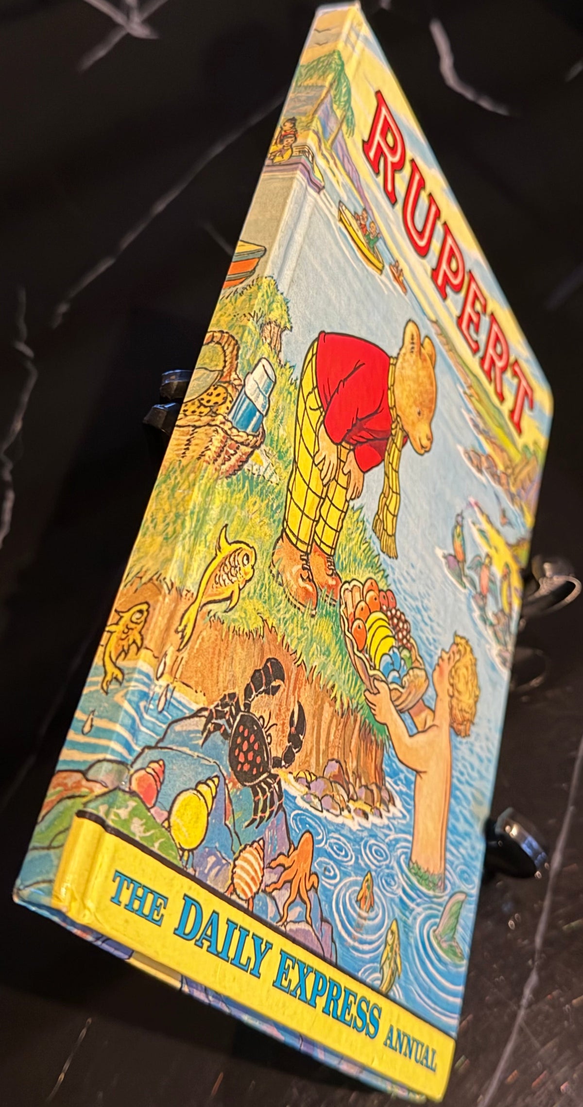 The Rupert Annual 1975 Vintage Daily Express Hardback Alex Cubie Artwork