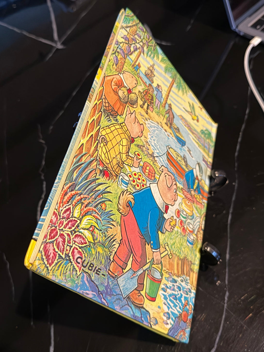 The Rupert Annual 1975 Vintage Daily Express Hardback Alex Cubie Artwork