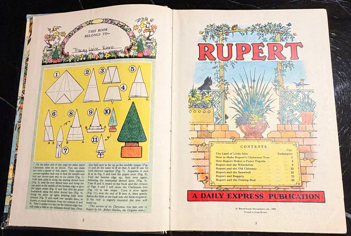 The Rupert Annual 1970 Vintage Daily Express (1969 copyright) Alfred Bestall