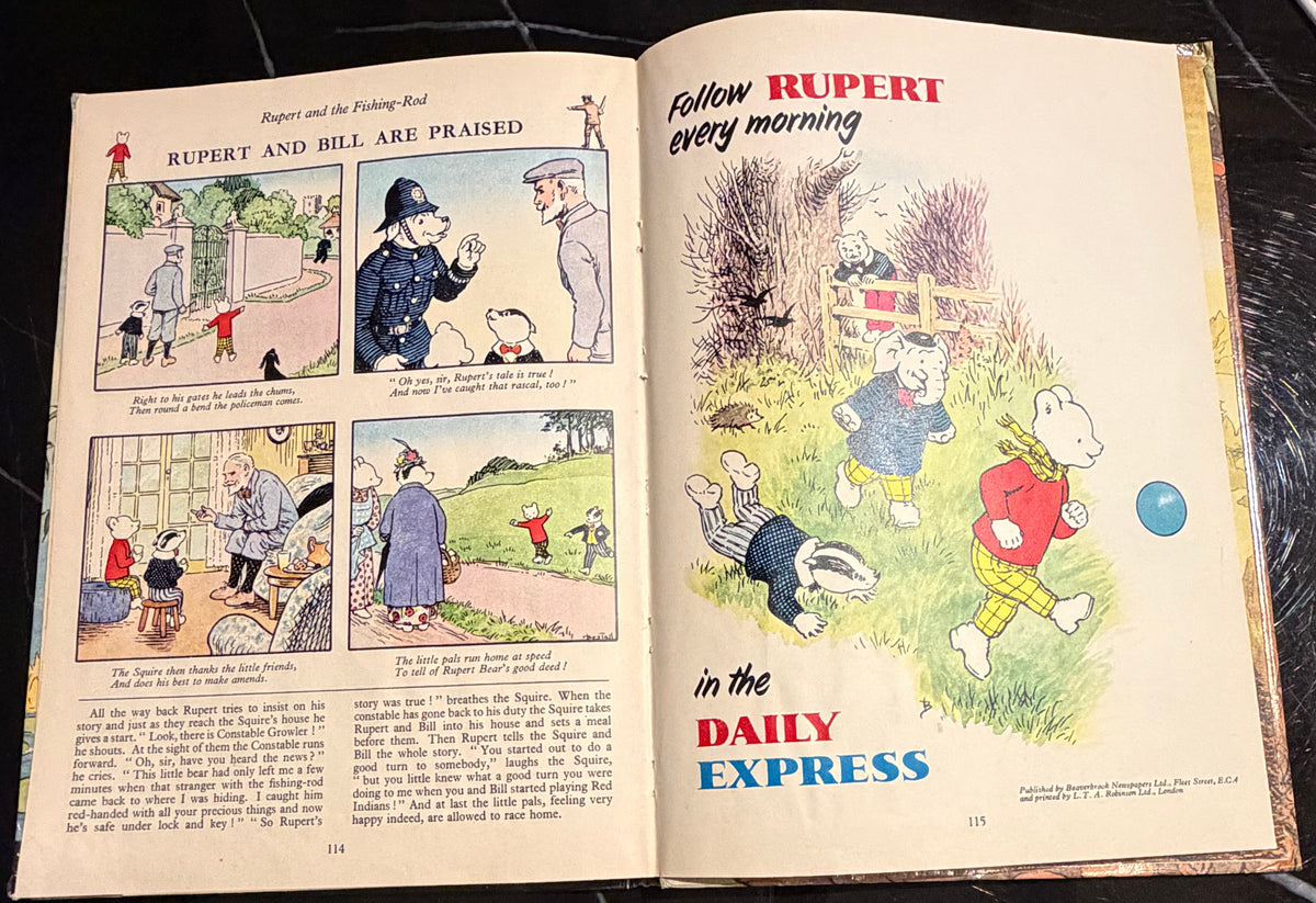 The Rupert Annual 1970 Vintage Daily Express (1969 copyright) Alfred Bestall