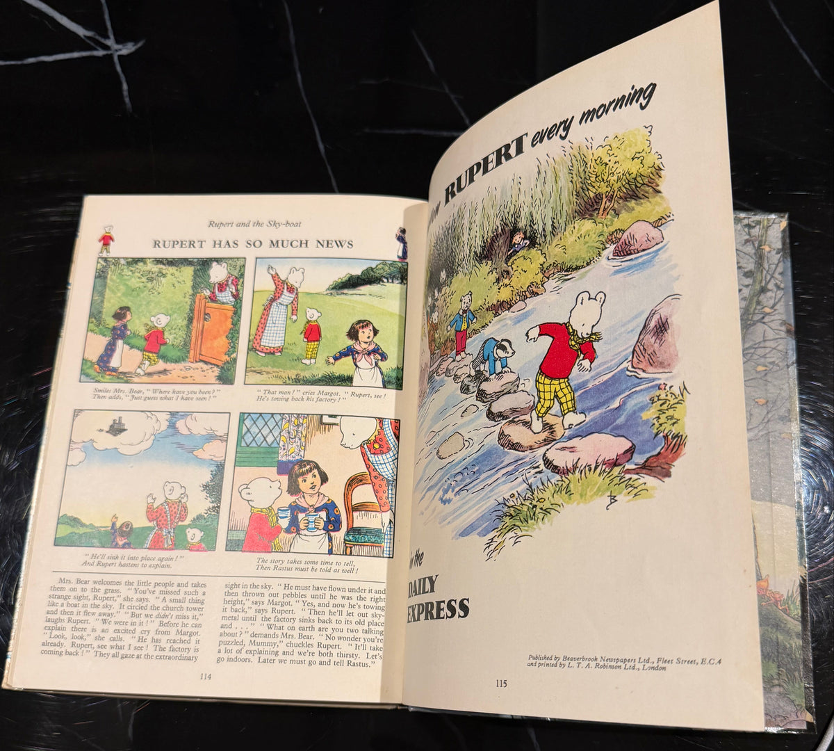 Vintage Rupert Bear Annual 1971 (Copyright 1970) Blank Box Unclipped Bestall Art