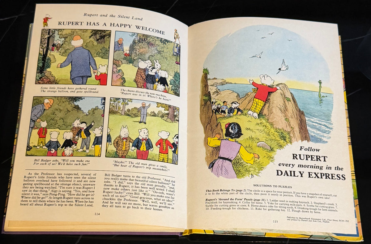 The Rupert Annual 1978 Edition Vintage Daily Express Hardback "Copyright 1977"