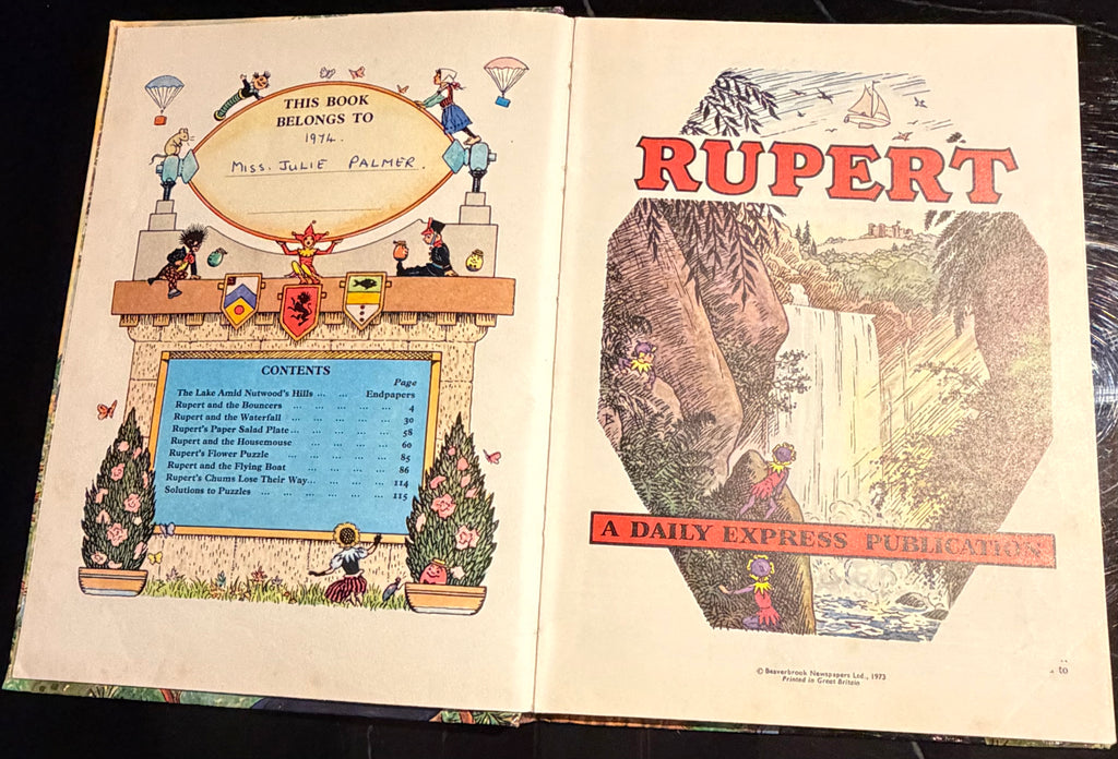 The Rupert Annual 1974 Edition Vintage Daily Express Hardback -Copyright 1973