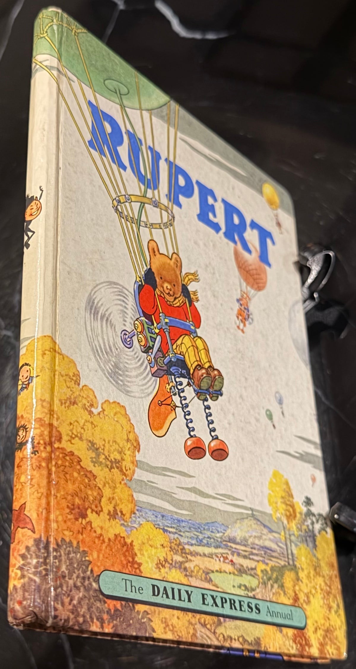 Vintage 1957 Rupert Bear Annual Daily Express Hardback Rare Flying Machine Cover