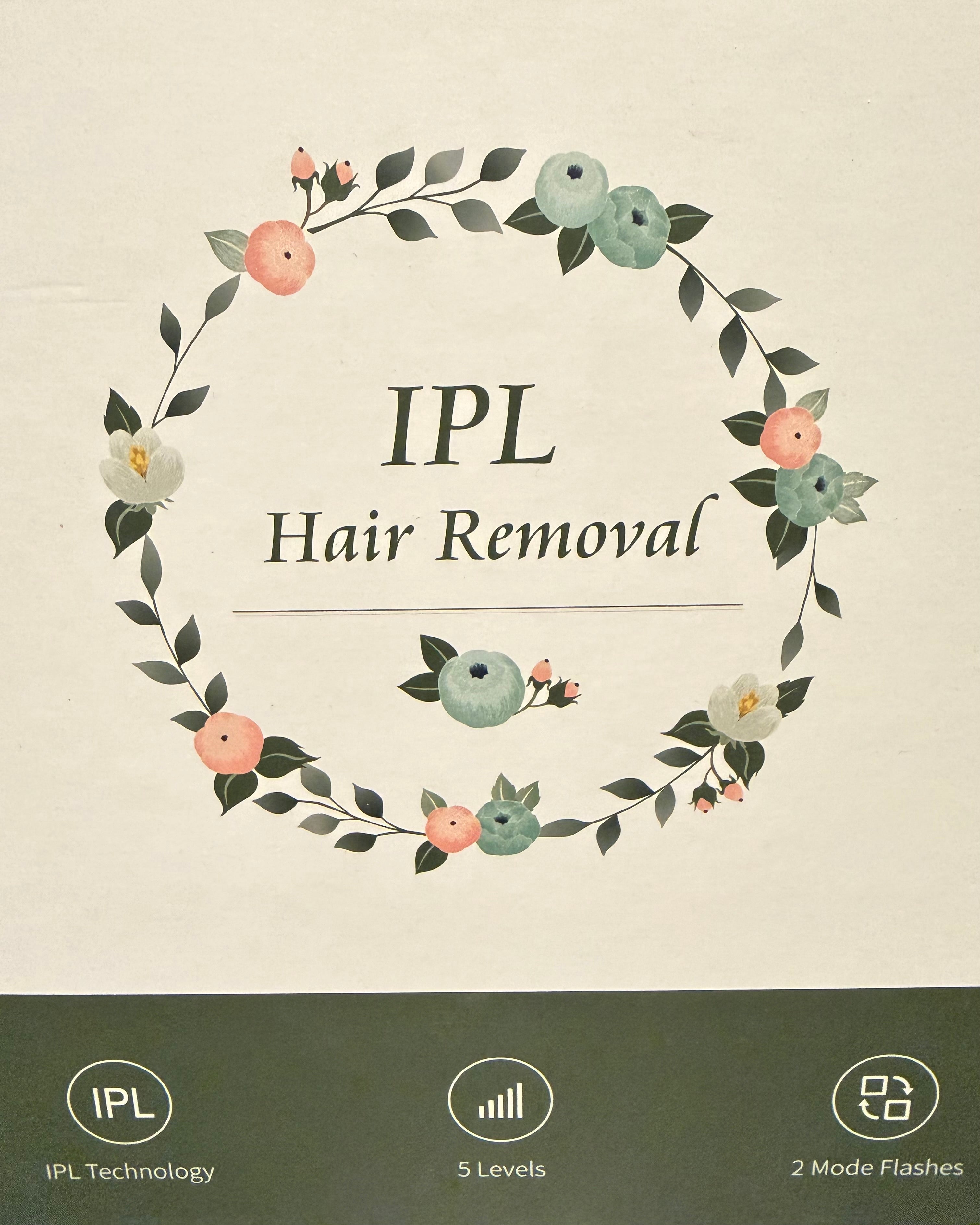 IPL Hair Removal Laser Device with Cooling — Permanent Painless Hair Remover for Women