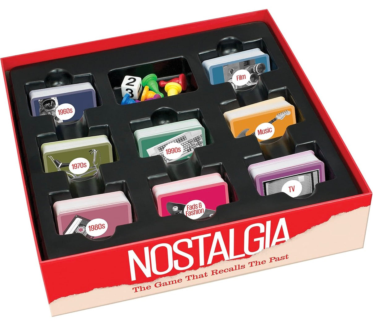 Cheatwell Games Nostalgia Board Game — British Quiz Game with 1000+ Questions