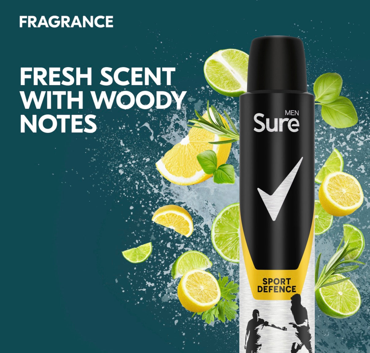 Sure Men 48hr Sport Defence Antiperspirant Deodorant Spray Pack of 6
