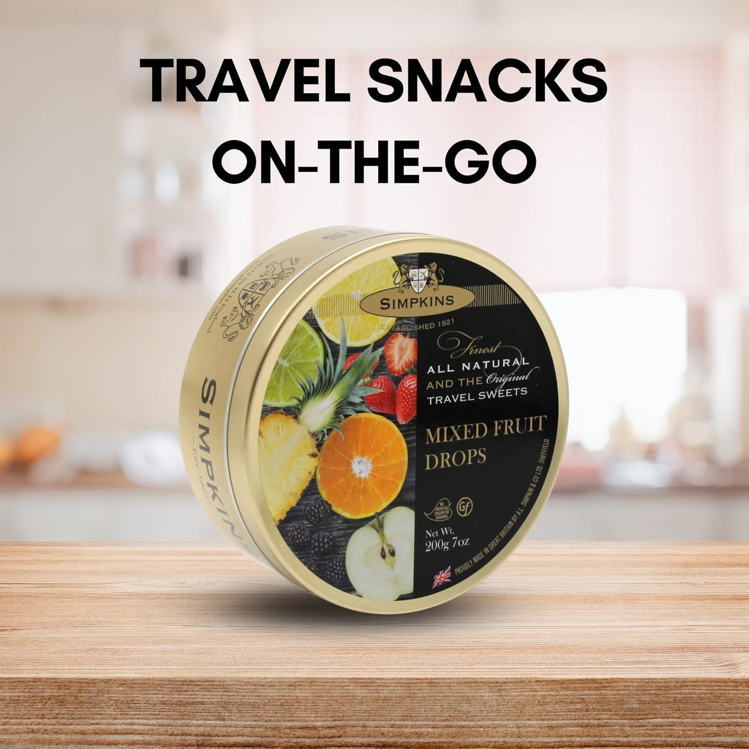 Simpkins Mixed Fruits Travel Sweets 2 x 200g Tin