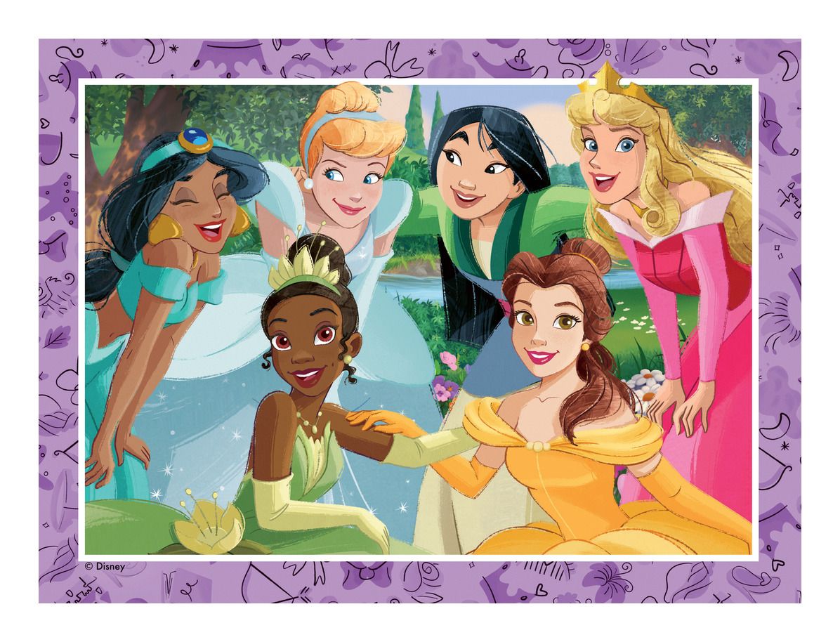 Disney Princess 4 in a Box Jigsaw Puzzle