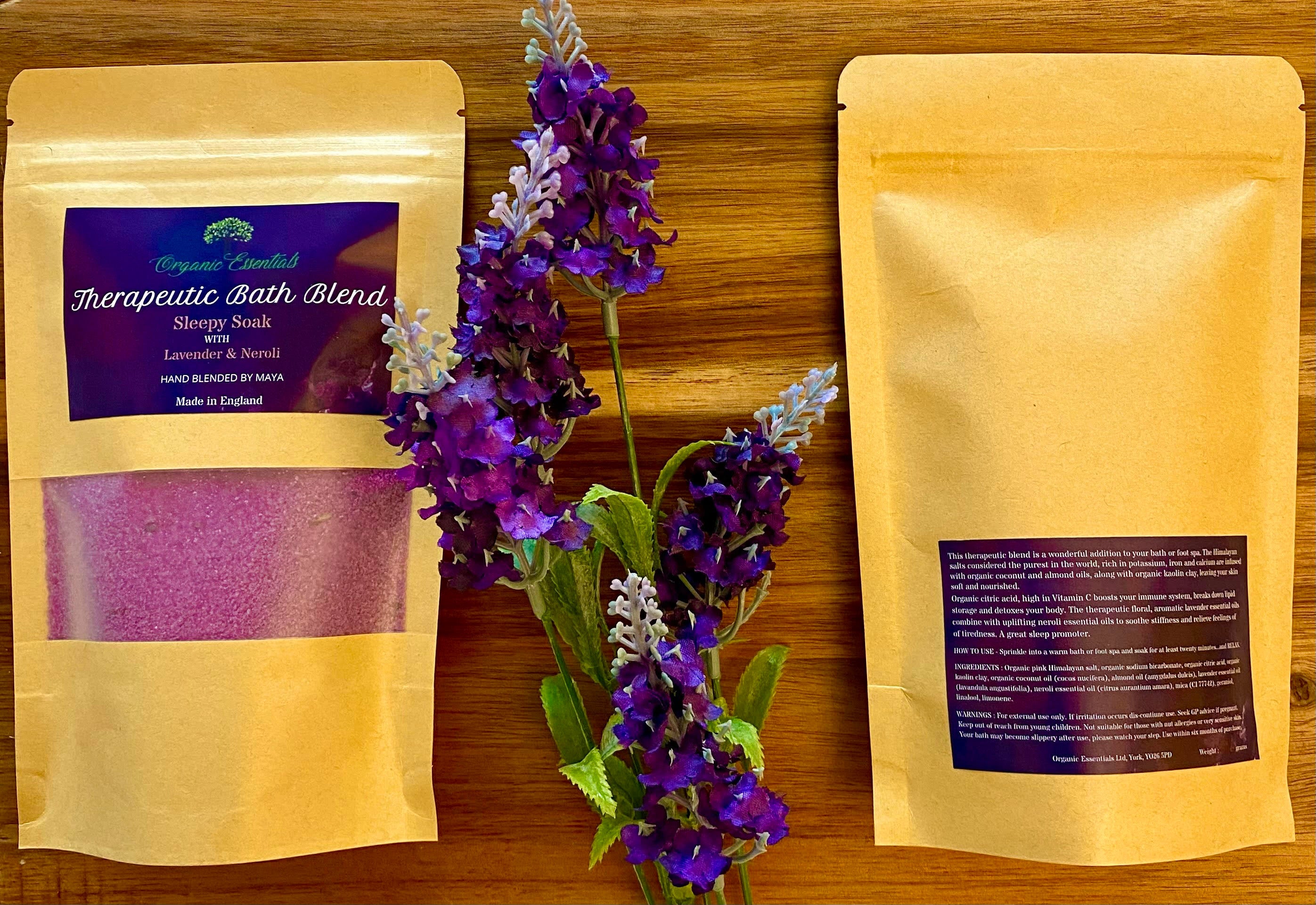 Eight 100g Luxury Natural Bath Blends in Eco-Pouch-3