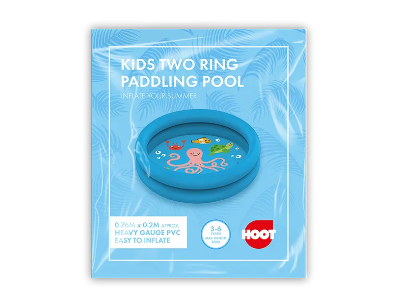 Sea Animal Two Ring Paddling Pool 0.76m x 0.2m