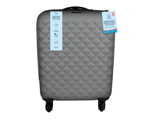 Travel 20" Embossed Hard Shell Suitcase