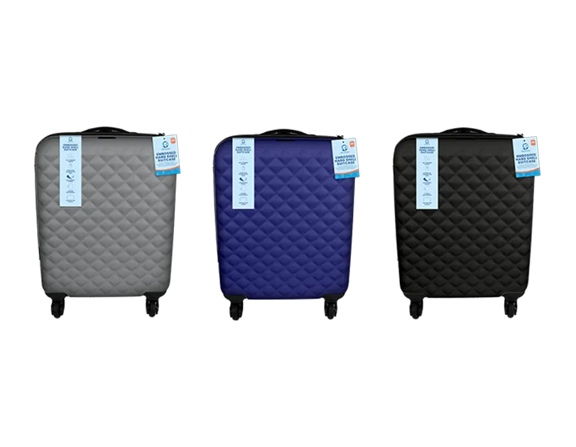 Travel 20" Embossed Hard Shell Suitcase